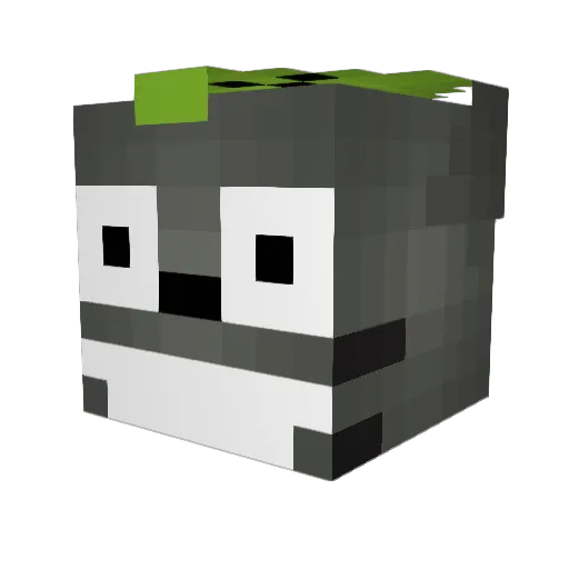 Mini_Beeone Minecraft avatar head, 3D render