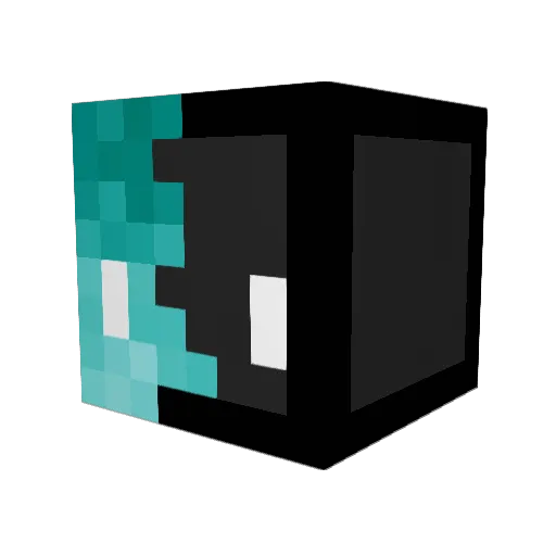 Mini_Blockles Minecraft avatar head, 3D render