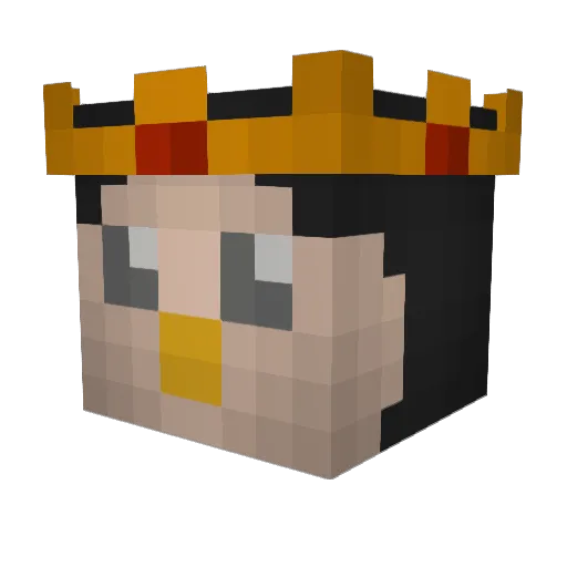 Mini_Box Minecraft avatar head, 3D render