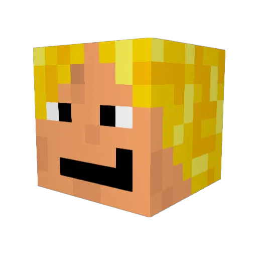 Mini_Brisi Minecraft avatar head, 3D render