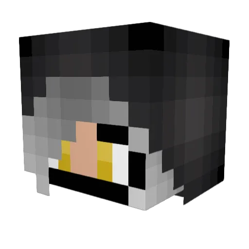 Mini_Divine Minecraft avatar head, 3D render
