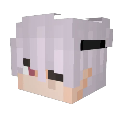 Mini_Ezh Minecraft avatar head, 3D render