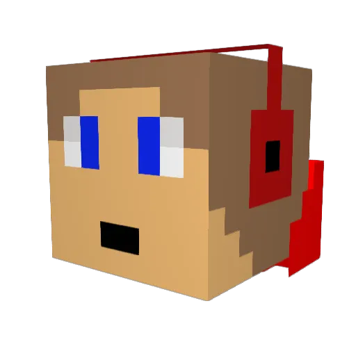 Mini_Luigi99 Minecraft avatar head, 3D render