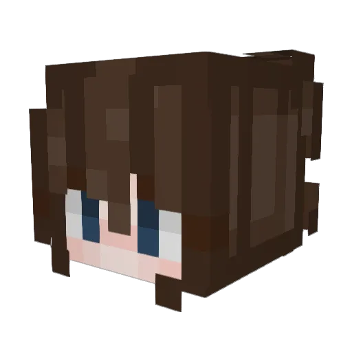 Mini_Madmiddle Minecraft avatar head, 3D render