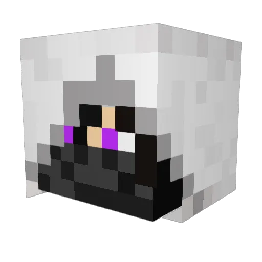 Mini_Zu Minecraft avatar head, 3D render