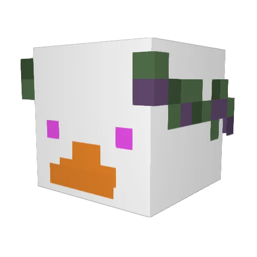 Mini__Goose Minecraft avatar head, 3D render