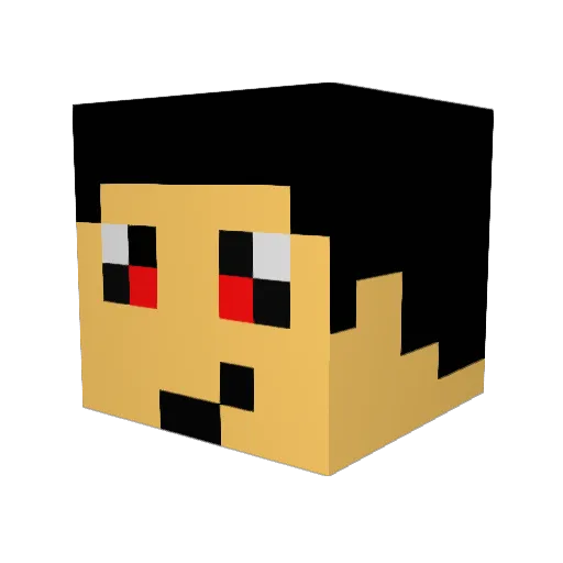 Mini_busch Minecraft avatar head, 3D render