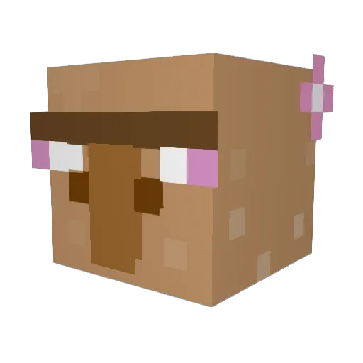 Mini_demon123 Minecraft avatar head, 3D render