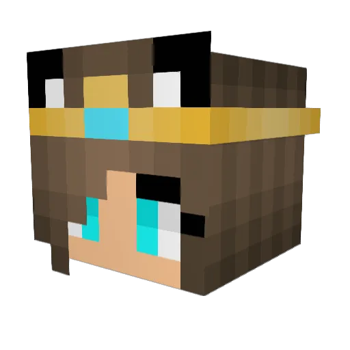 Mini_jester Minecraft avatar head, 3D render