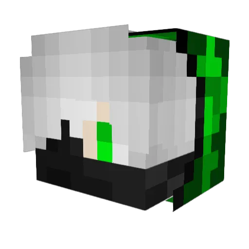 Mini_like Minecraft avatar head, 3D render