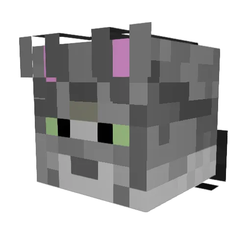 Mini_shibonin Minecraft avatar head, 3D render