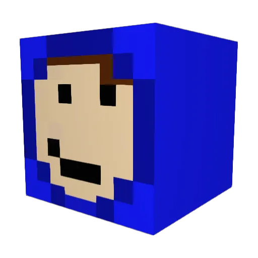 Minibob200 Minecraft avatar head, 3D render
