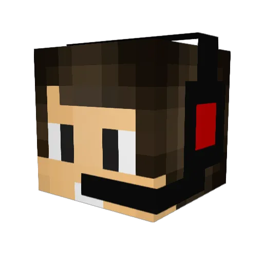 Minicraft77 Minecraft avatar head, 3D render