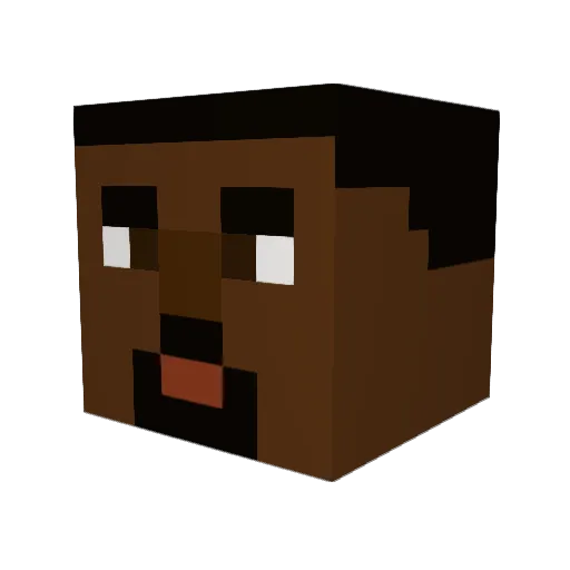 Minidogfity11 Minecraft avatar head, 3D render