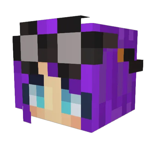 Minie13A Minecraft avatar head, 3D render