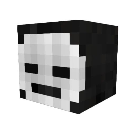 Minifrigo Minecraft avatar head, 3D render
