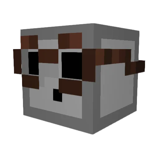 Minigunny1 Minecraft avatar head, 3D render