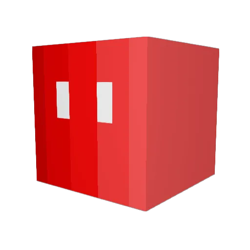 Miniguy Minecraft avatar head, 3D render