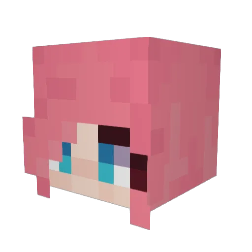 Miniihi Minecraft avatar head, 3D render