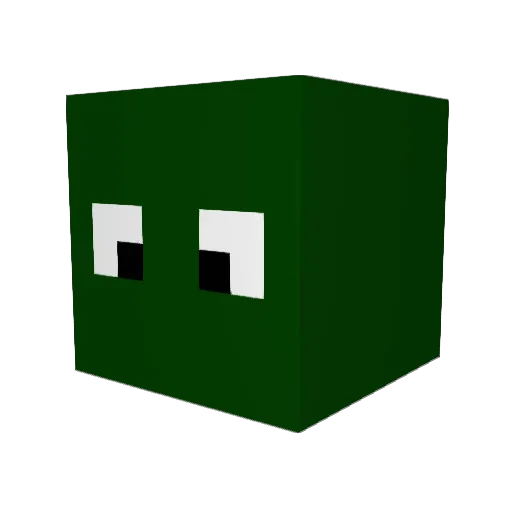 MiniinG Minecraft avatar head, 3D render
