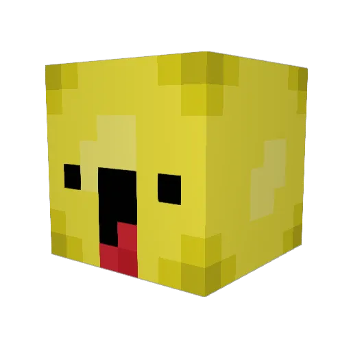 Minikhalilking Minecraft avatar head, 3D render