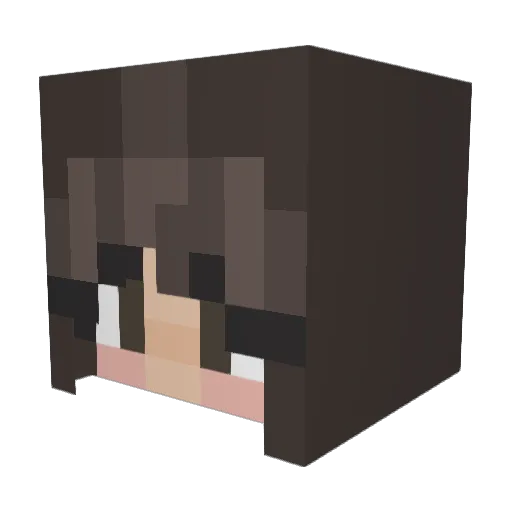 Minikilon Minecraft avatar head, 3D render