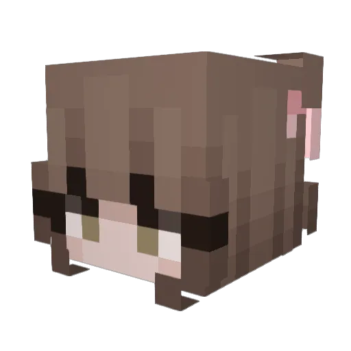 Minikorven Minecraft avatar head, 3D render