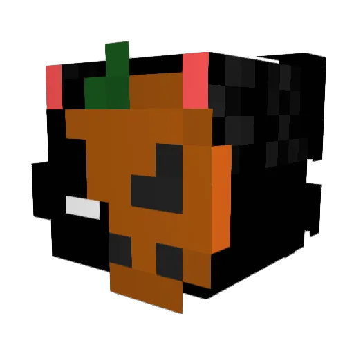 Minikrezii_ Minecraft avatar head, 3D render
