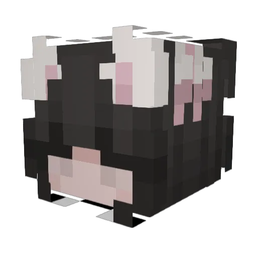 Minilein Minecraft avatar head, 3D render