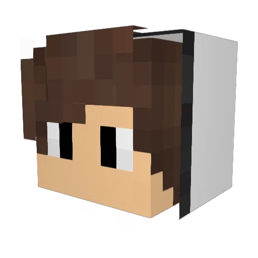 MiniloGHG Minecraft avatar head, 3D render