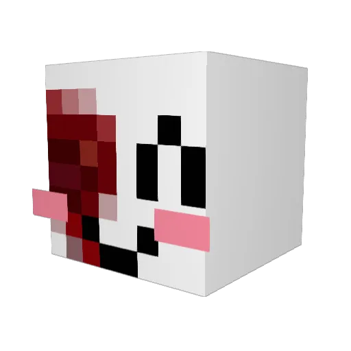 MinimalDesire Minecraft avatar head, 3D render