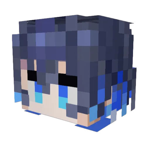 MinimalEight Minecraft avatar head, 3D render
