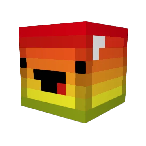 Minimi03 Minecraft avatar head, 3D render