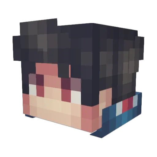 Minimist12 Minecraft avatar head, 3D render