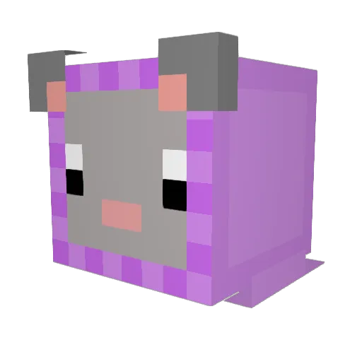 Minimoroten Minecraft avatar head, 3D render
