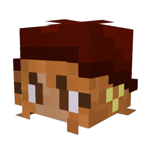 MinimumBlaze Minecraft avatar head, 3D render
