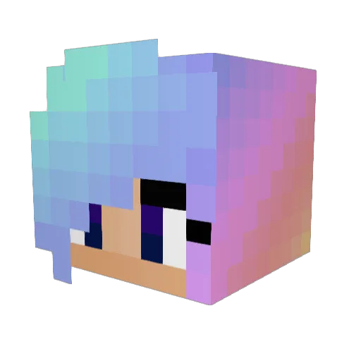Minimum_Scare Minecraft avatar head, 3D render