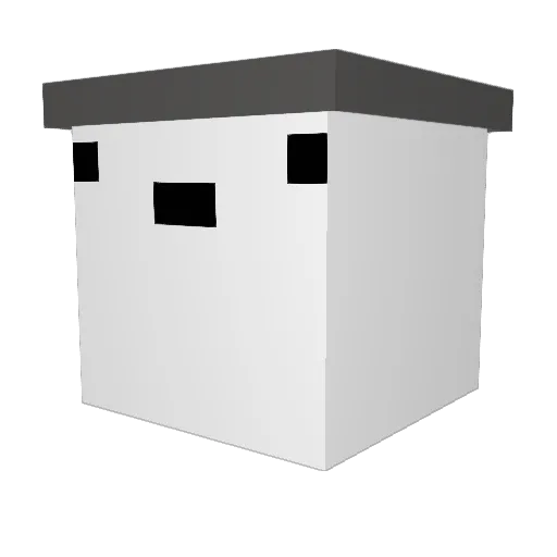 MininMango Minecraft avatar head, 3D render