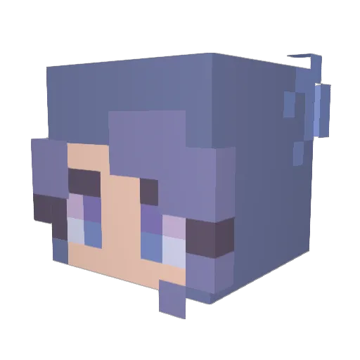 MiningJ32 Minecraft avatar head, 3D render
