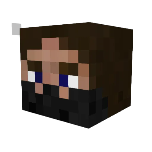 MiningLift Minecraft avatar head, 3D render