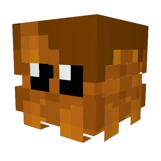 Minion109 Minecraft avatar head, 3D render