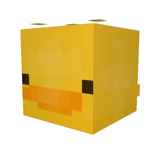 Minion1230q Minecraft avatar head, 3D render