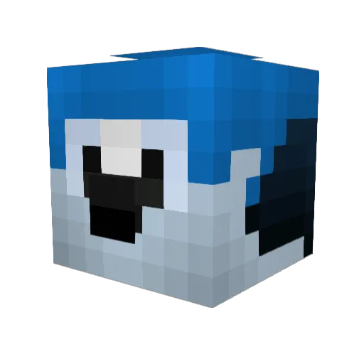MinionGamesYT Minecraft avatar head, 3D render