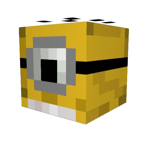 Minion_Louie Minecraft avatar head, 3D render