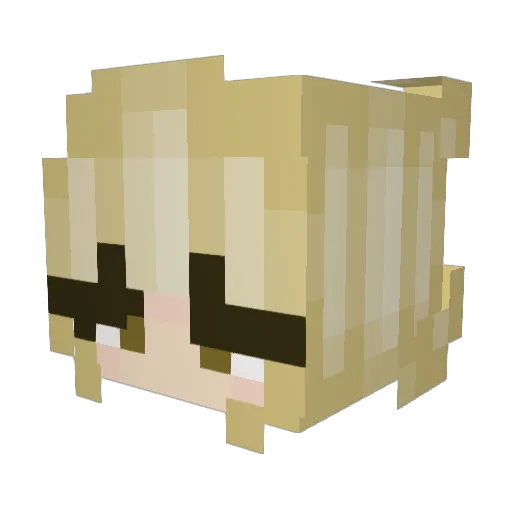 Minion_Madlen Minecraft avatar head, 3D render