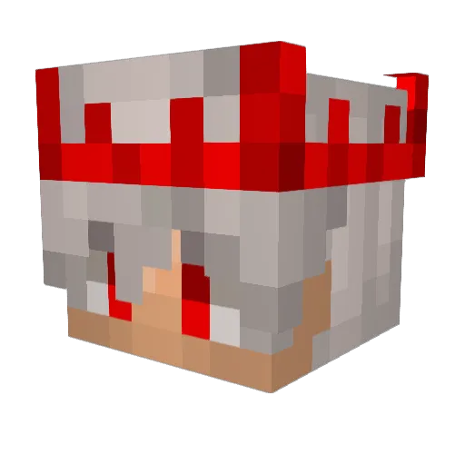 Minischfee Minecraft avatar head, 3D render