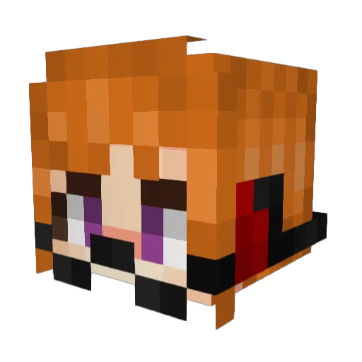 MinisculeCrownZ Minecraft avatar head, 3D render