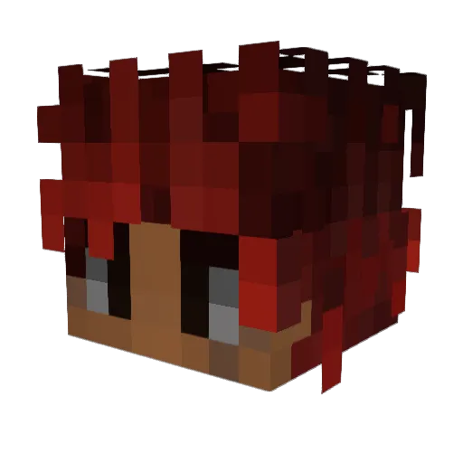 Minister1000 Minecraft avatar head, 3D render