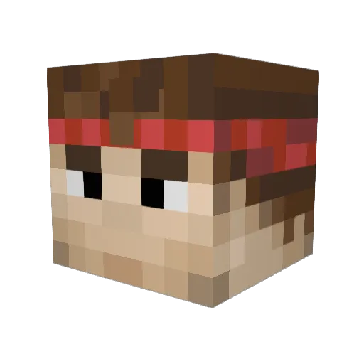 Ministermulti Minecraft avatar head, 3D render