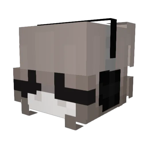 Miniszy Minecraft avatar head, 3D render